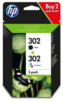HP 302 STD Black/Tri-Colour Ink Cartridge